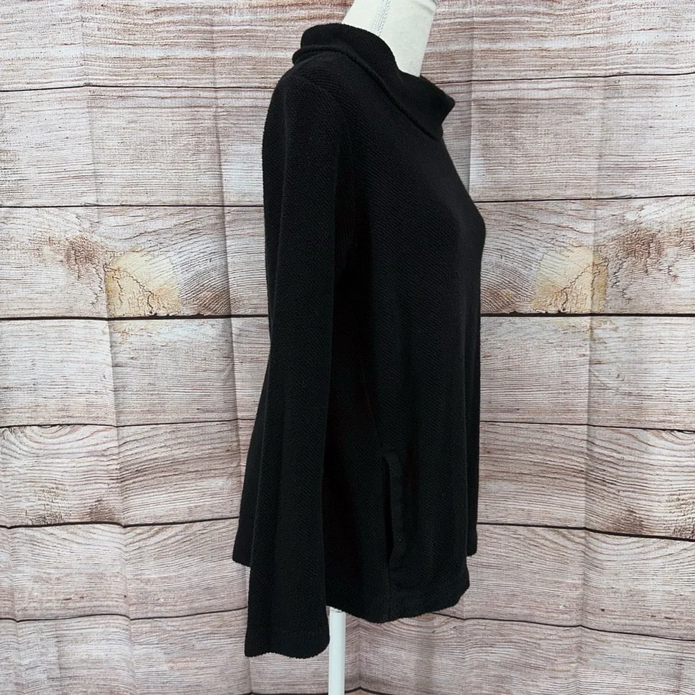 J. Crew Mercantile Black Pullover Mock Neck Sweatshirt Size S